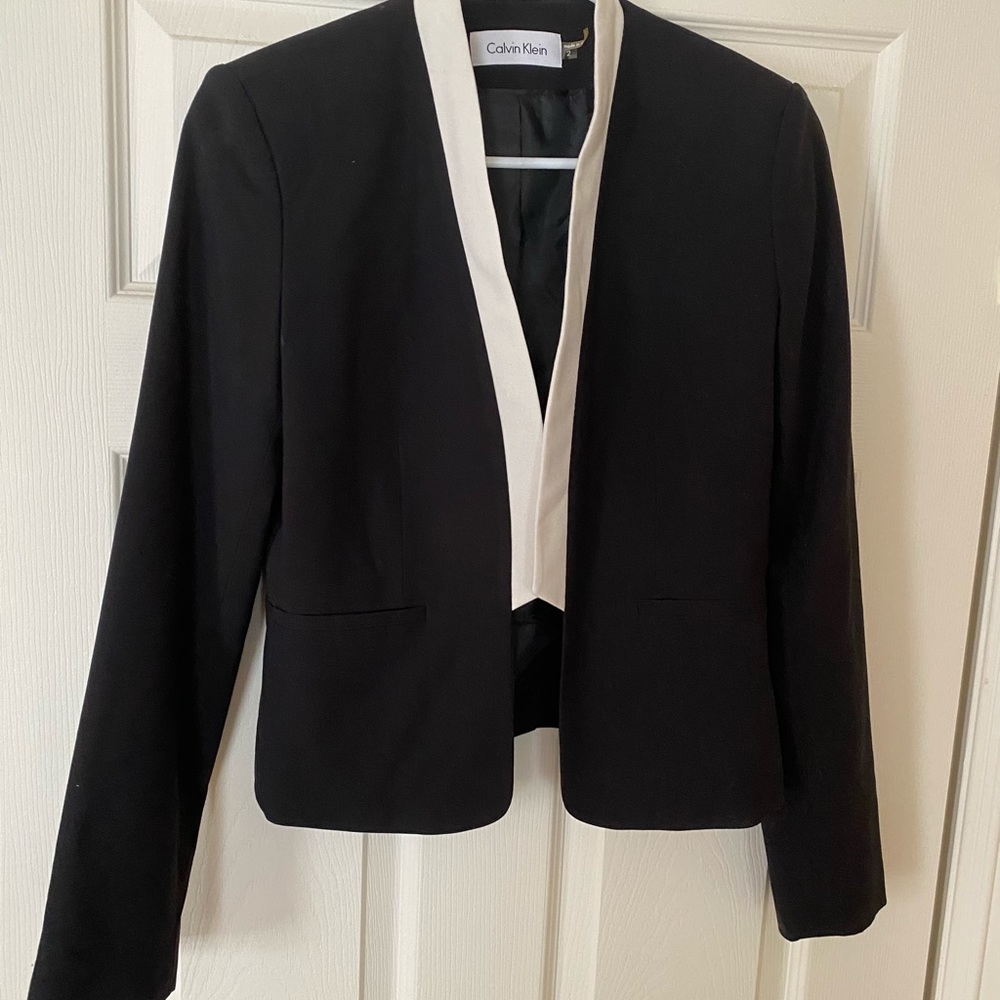 Fitted Calvin Klein Tuxedo Blazer